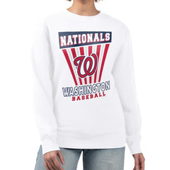 Washington Nationals Starter Women's Poster Print Team Fleece Pullover Sweatshirt - MLB