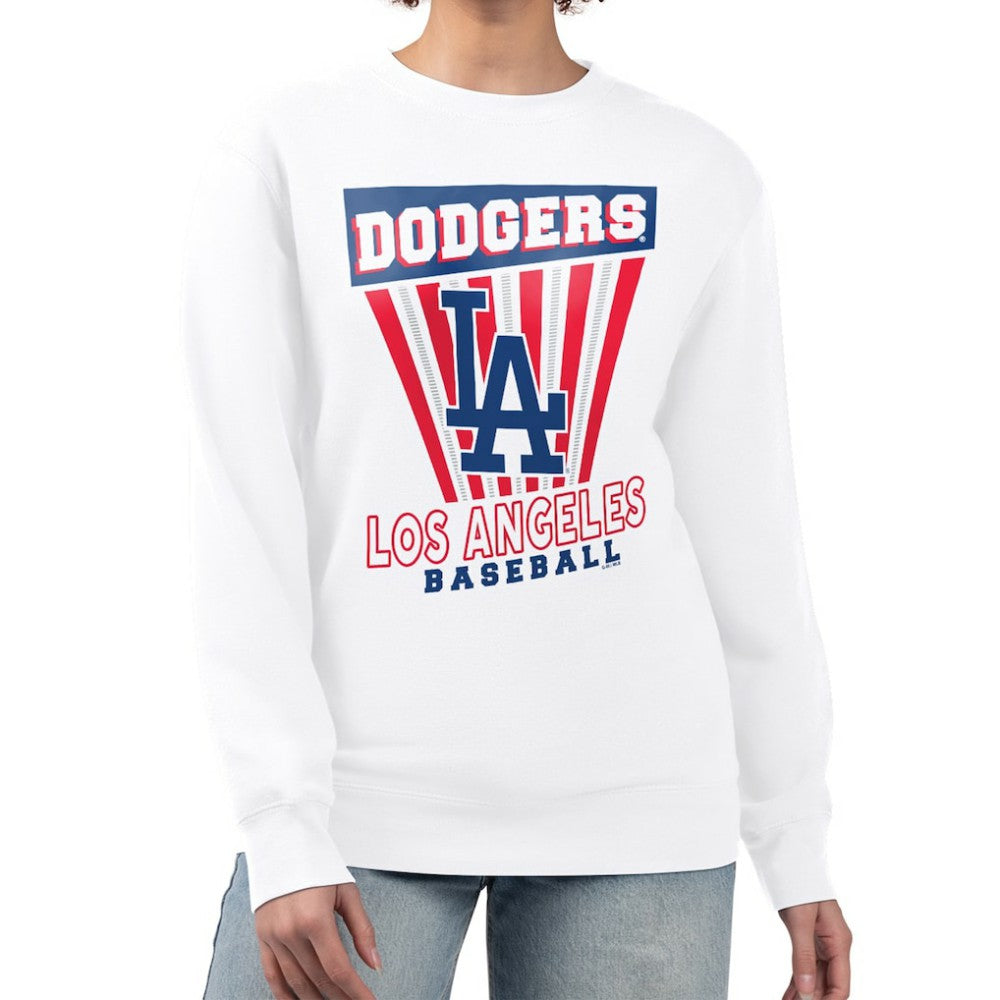 Los Angeles Dodgers Starter Women's Poster Print Team Fleece Pullover Sweatshirt - MLB