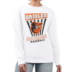 Baltimore Orioles Starter Women's Poster Print Team Fleece Pullover Sweatshirt - MLB