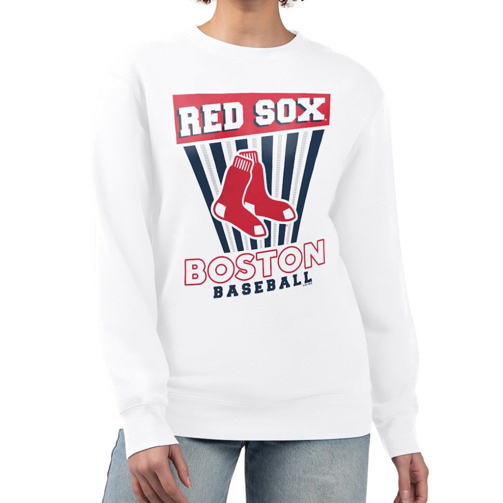 Boston Red Sox Starter Women's Poster Print Team Fleece Pullover Sweatshirt - MLB