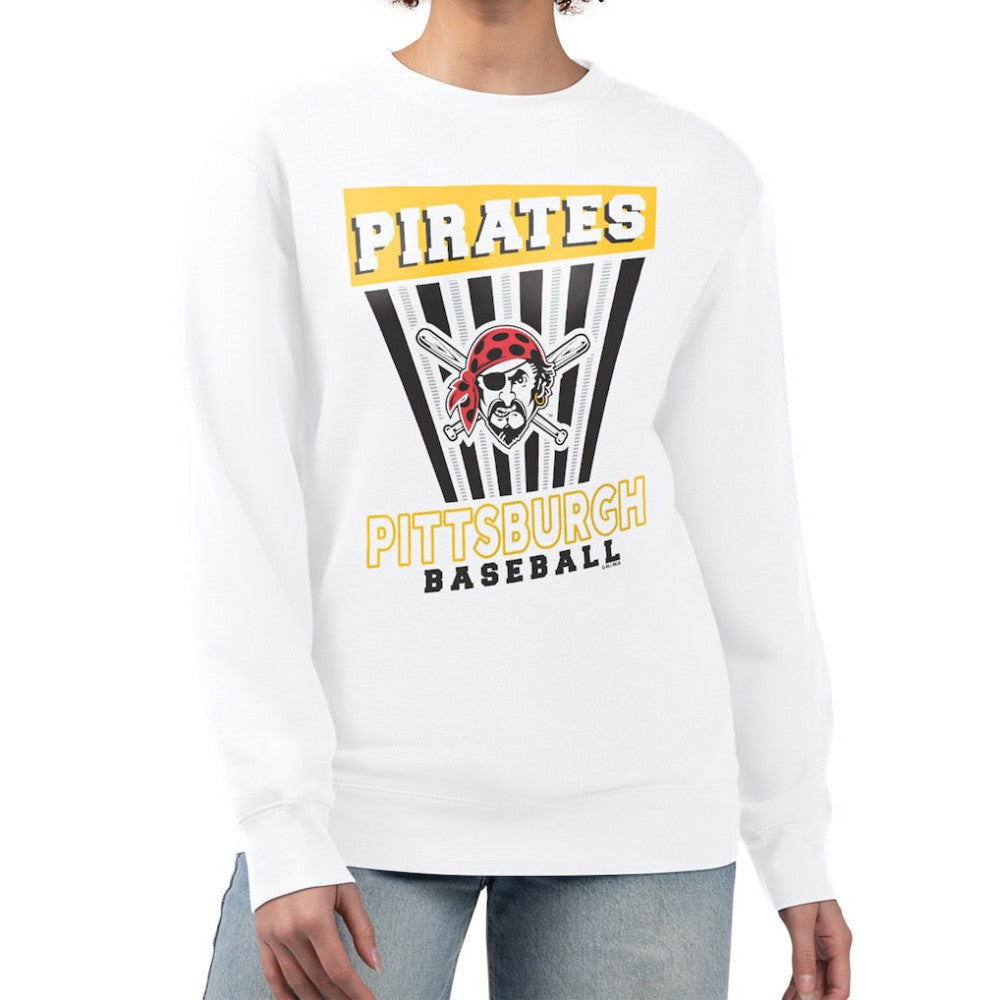 Pittsburgh Pirates Starter Women's Poster Print Team Fleece Pullover Sweatshirt - MLB