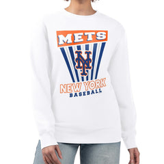 New York Mets Starter Women's Poster Print Team Fleece Pullover Sweatshirt - MLB