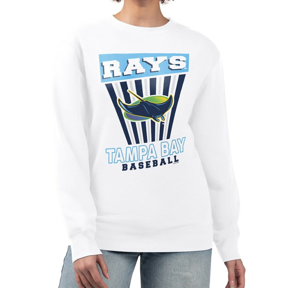 Tampa Bay Rays Starter Women's Poster Print Team Fleece Pullover Sweatshirt - MLB
