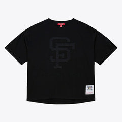 San Francisco Giants Mitchell & Ness Women's Cooperstown Collection Phantom Cropped T-Shirt - MLB
