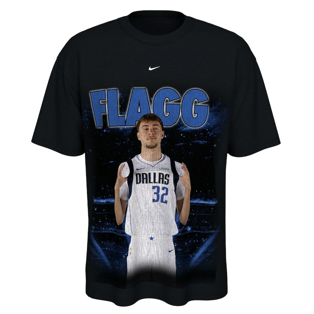 Cooper Flagg Dallas Mavericks Unisex New Faces x New Places T-Shirt Black - NBA