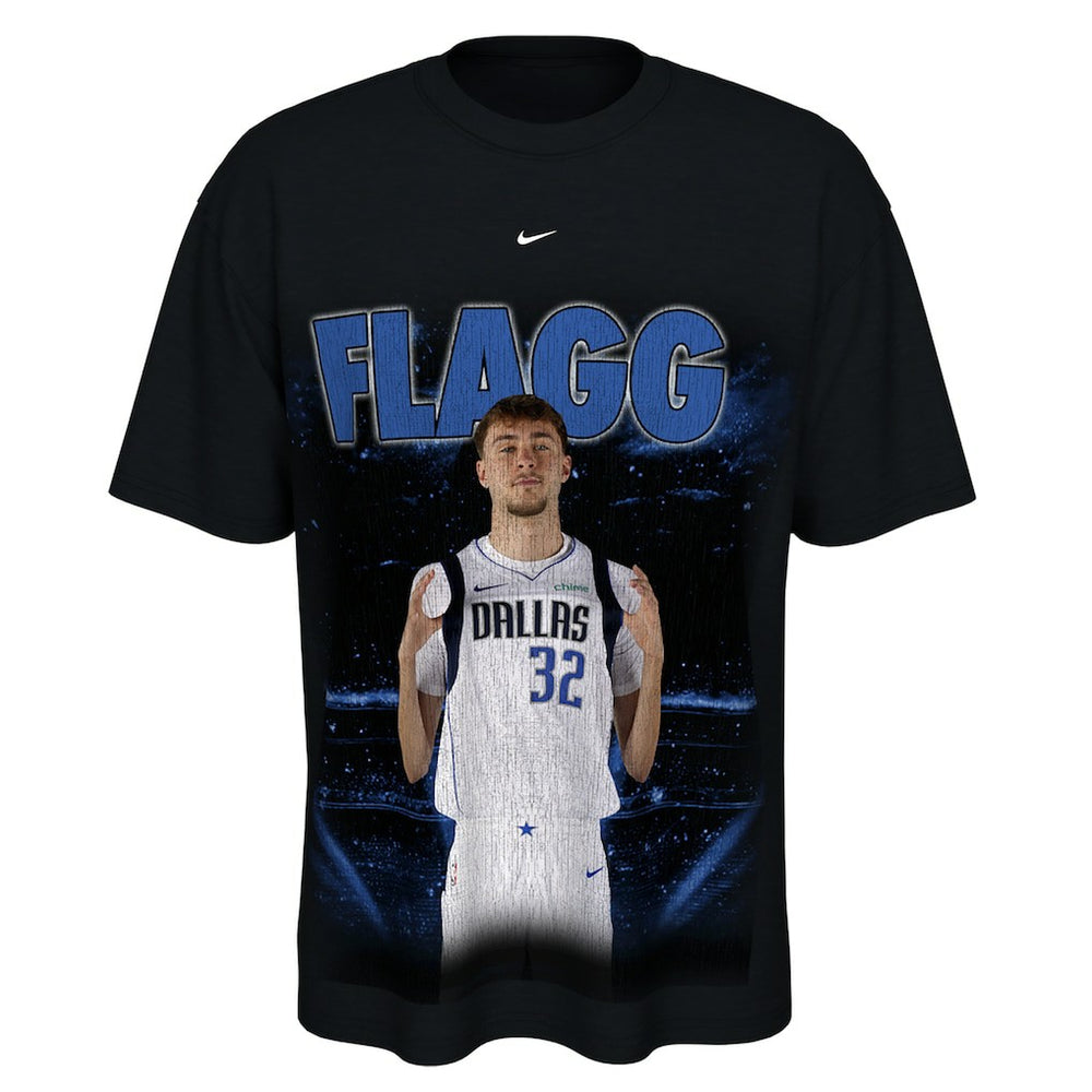 Cooper Flagg Dallas Mavericks Unisex New Faces x New Places T-Shirt Black - NBA