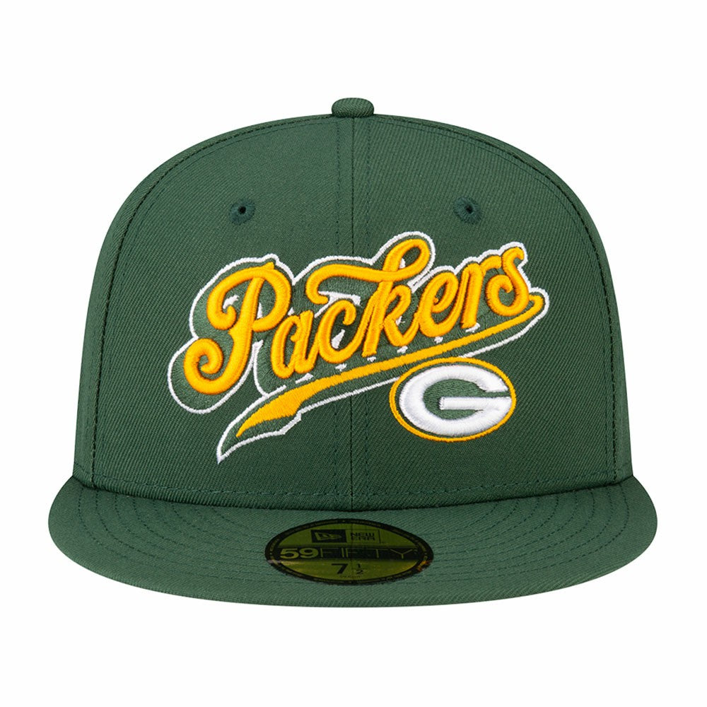 Green Bay Packers New Era Born x Raised 59FIFTY Fitted Hat Green | NFL