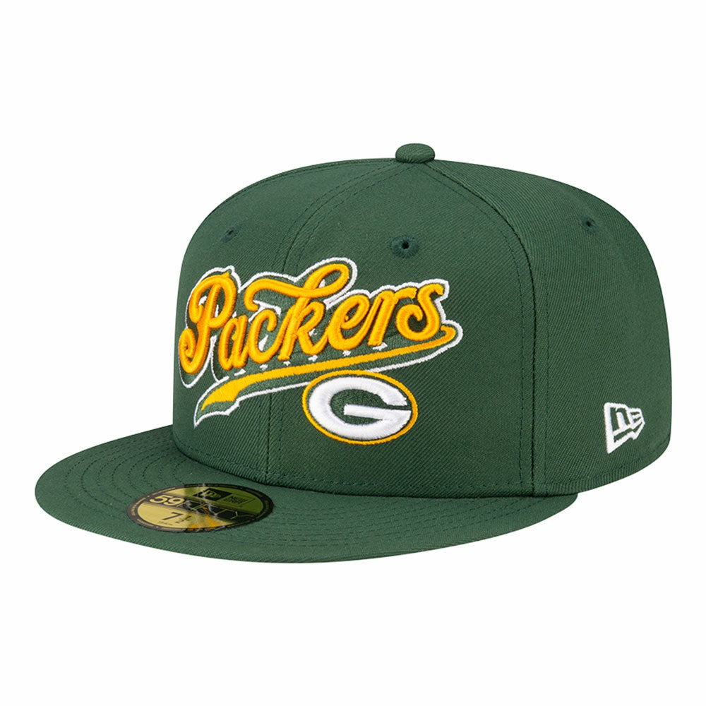 Green Bay Packers New Era Born x Raised 59FIFTY Fitted Hat Green | NFL