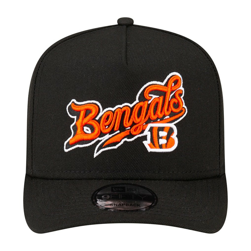 Cincinnati Bengals New Era Born x Raised A-Frame 9FIFTY Snapback Hat Black | NFL
