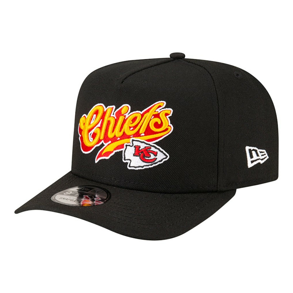 Kansas City Chiefs New Era Born x Raised A-Frame 9FIFTY Snapback Hat Black | NFL
