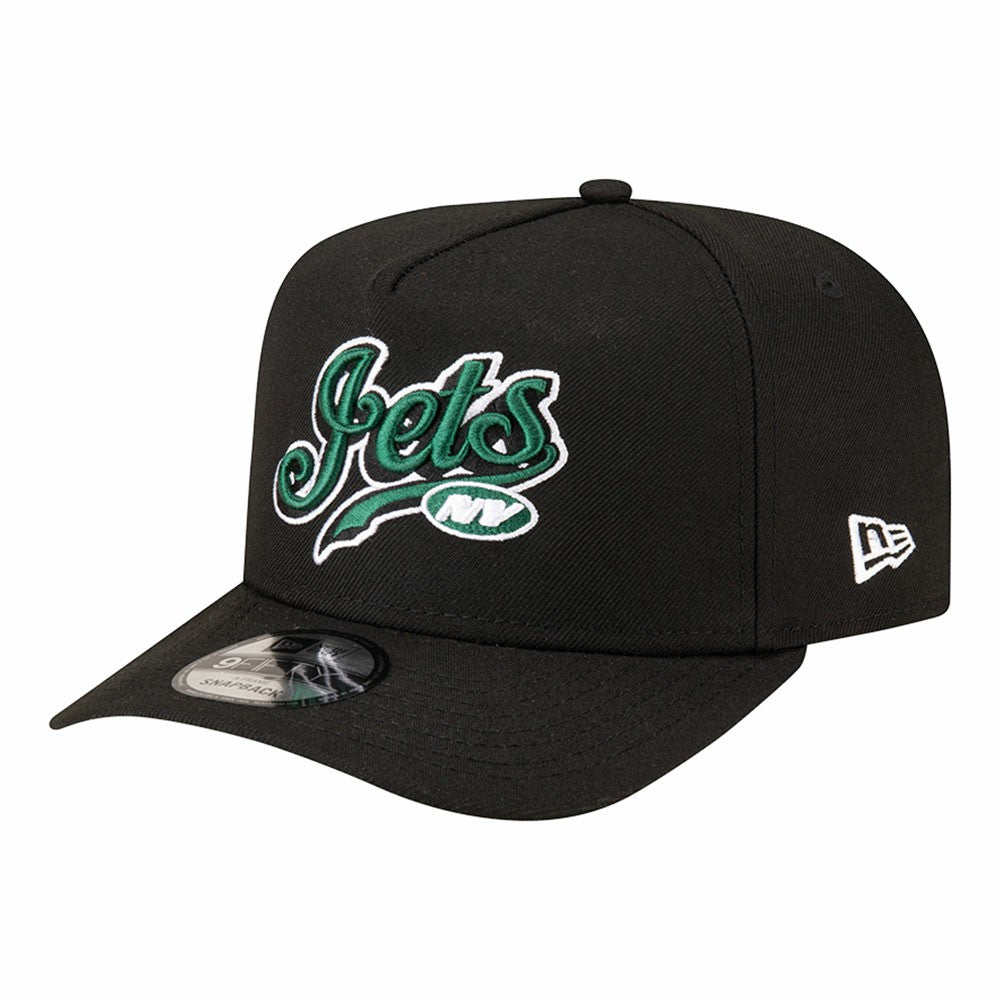 New York Jets New Era Born x Raised A-Frame 9FIFTY Snapback Hat Black | NFL