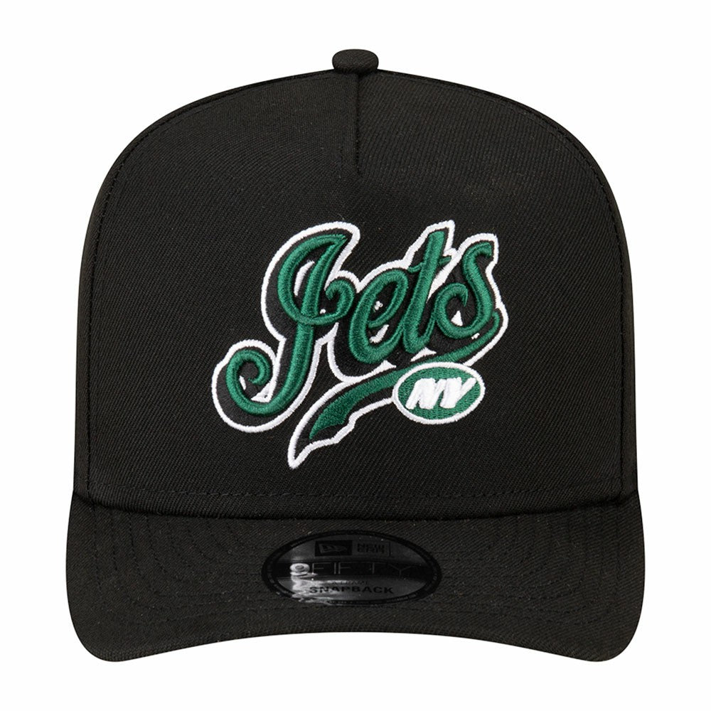 New York Jets New Era Born x Raised A-Frame 9FIFTY Snapback Hat Black | NFL