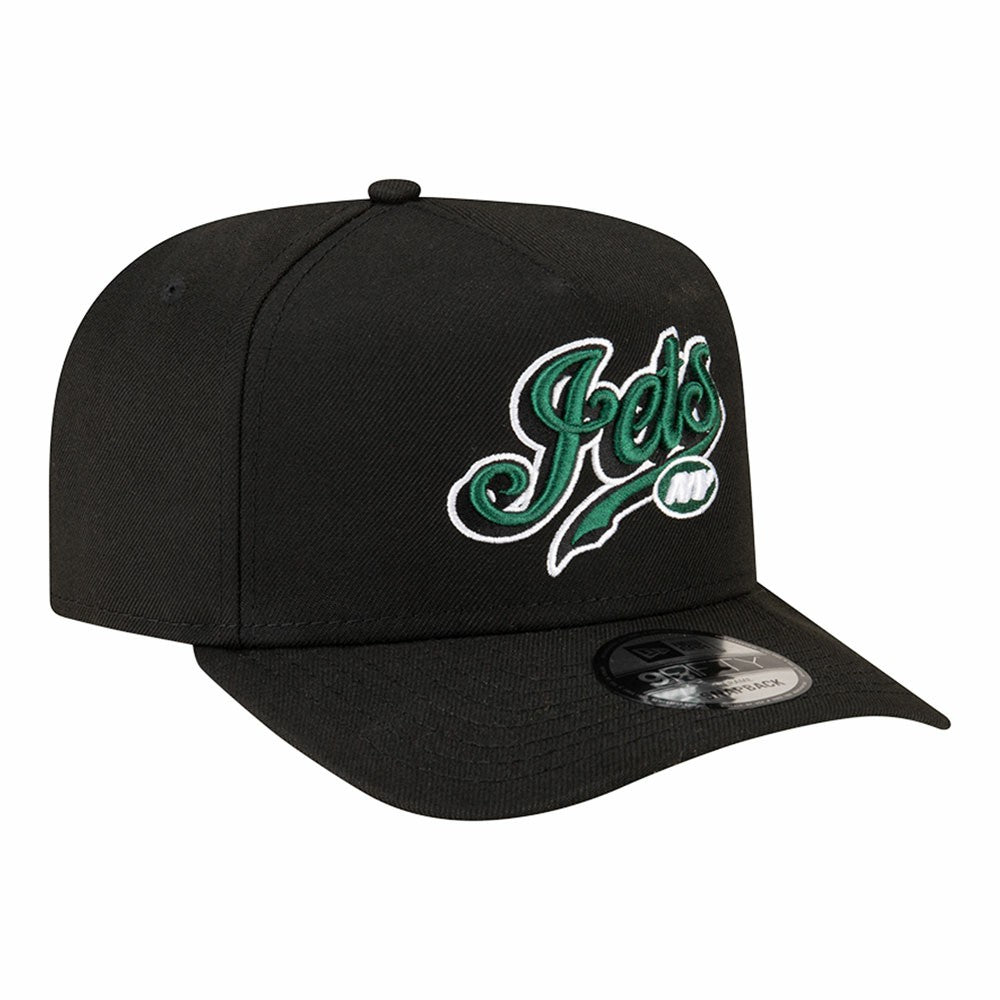 New York Jets New Era Born x Raised A-Frame 9FIFTY Snapback Hat Black | NFL
