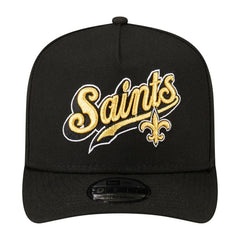 New Orleans Saints New Era Born x Raised A-Frame 9FIFTY Snapback Hat Black | NFL