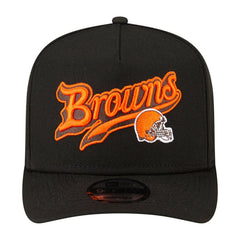 Cleveland Browns New Era Born x Raised A-Frame 9FIFTY Snapback Hat Black | NFL