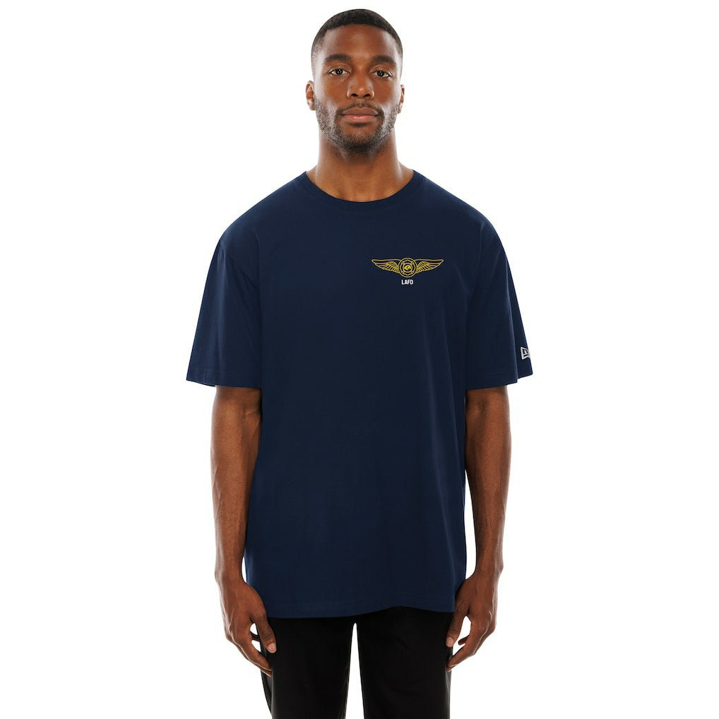 Los Angeles Rams x LAFD New Era Air Ops T-Shirt Navy | NFL