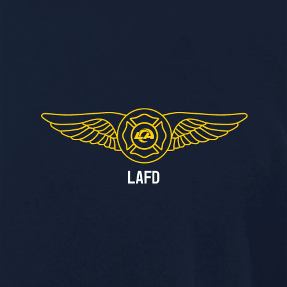 Los Angeles Rams x LAFD New Era Air Ops T-Shirt Navy | NFL