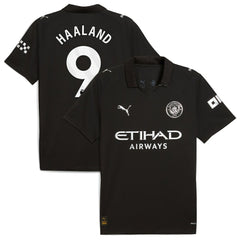 Erling Haaland Manchester City 2025/26 Away Replica Player Jersey Black | Puma cheap
