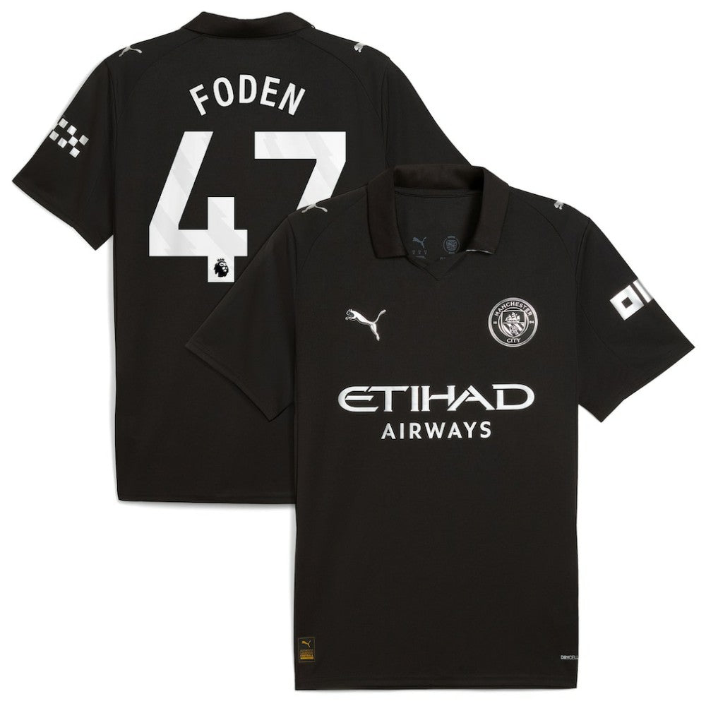 Phil Foden Manchester City 2025/26 Away Replica Player Jersey Black | Puma discount