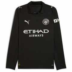 Erling Haaland Manchester City 2025/26 Away Replica Long Sleeve Player Jersey Black | Puma discount
