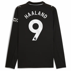 Erling Haaland Manchester City 2025/26 Away Replica Long Sleeve Player Jersey Black | Puma discount