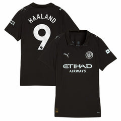 Erling Haaland Manchester City Women's 2025/26 Away Replica Player Jersey Black | Puma Online