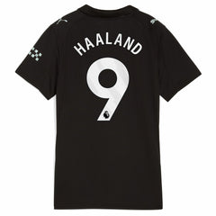 Erling Haaland Manchester City Women's 2025/26 Away Replica Player Jersey Black | Puma Online