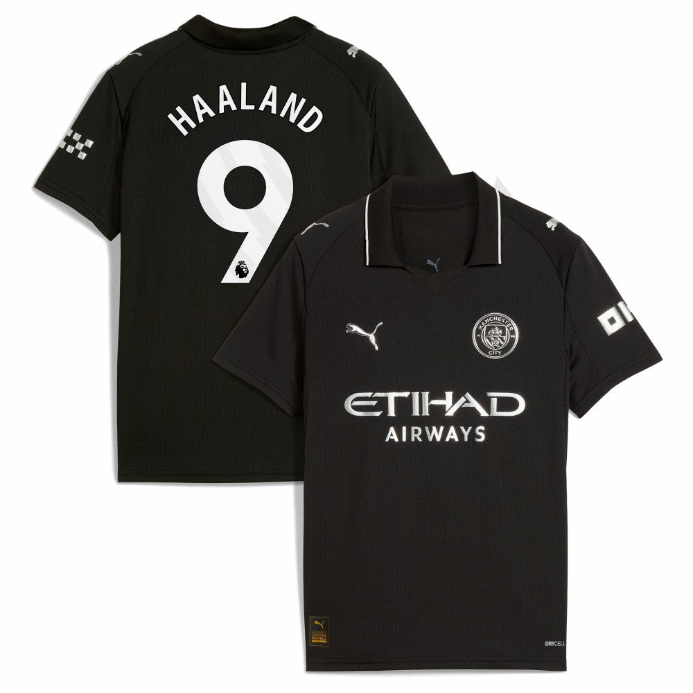 Erling Haaland Manchester City Youth 2025/26 Away Replica Player Jersey Black | Puma discount