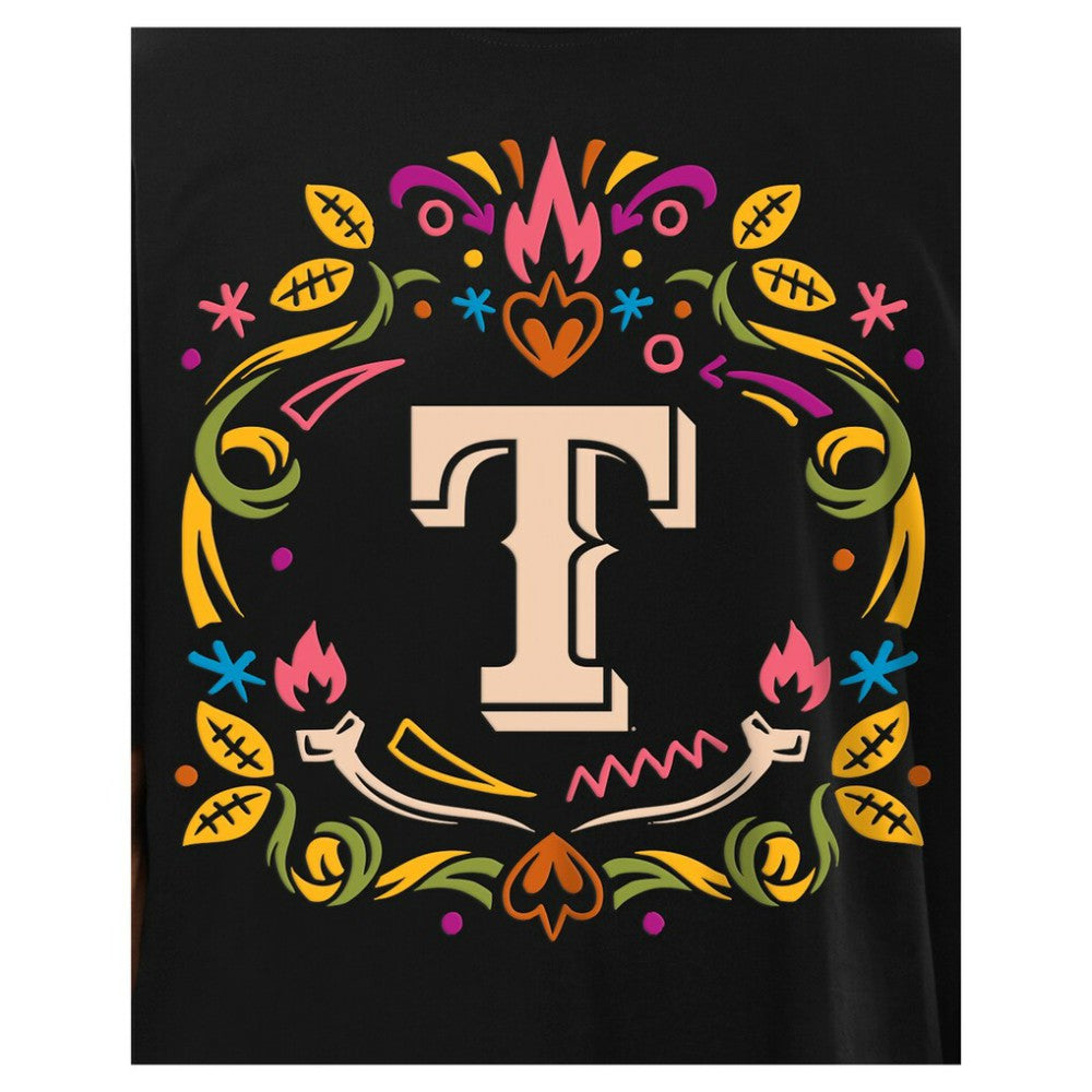 Texas Rangers New Era Día de los Muertos T-Shirt - MLB