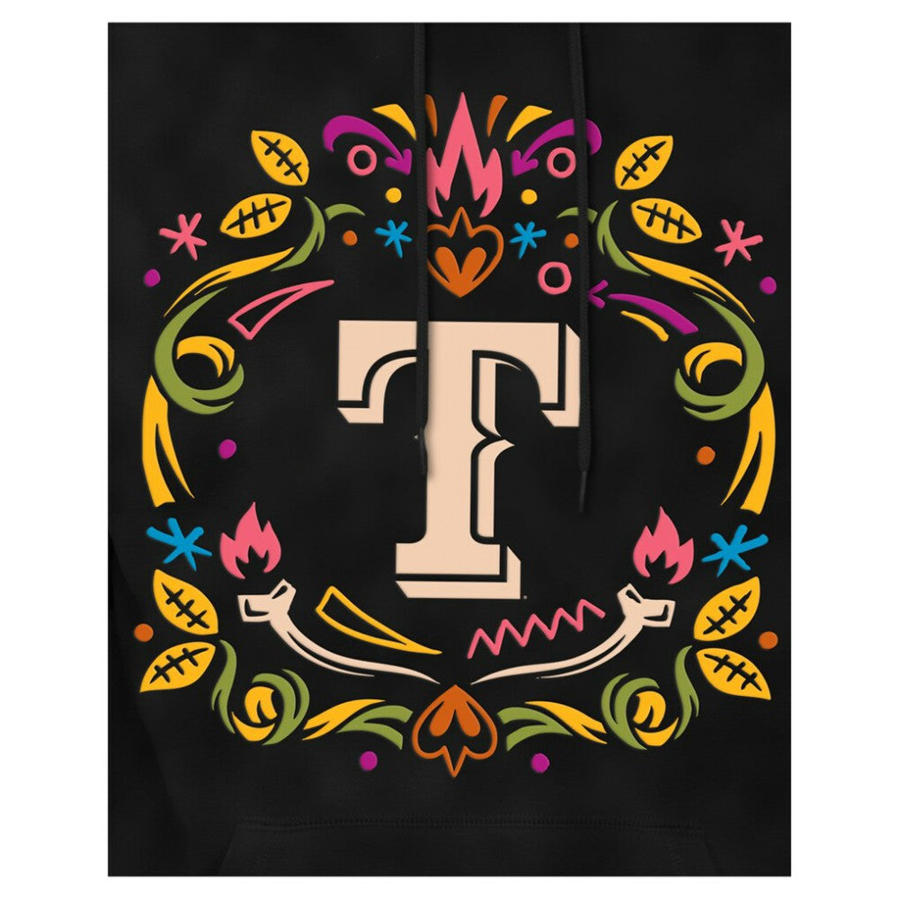 Texas Rangers New Era Día de los Muertos Brushed Fleece Hoodie - MLB