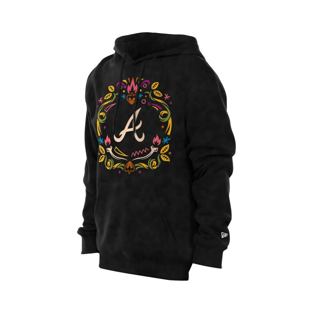 Atlanta Braves New Era Día de los Muertos Brushed Fleece Hoodie - MLB