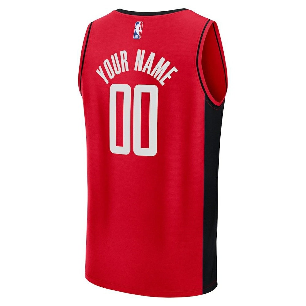 Houston Rockets Fast Break Custom Jersey Icon Edition Red - NBA