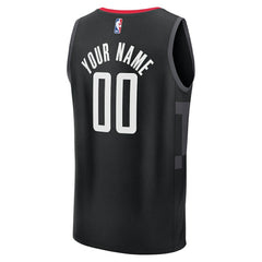 Houston Rockets Youth Fast Break Custom Jersey Statement Edition Black - NBA