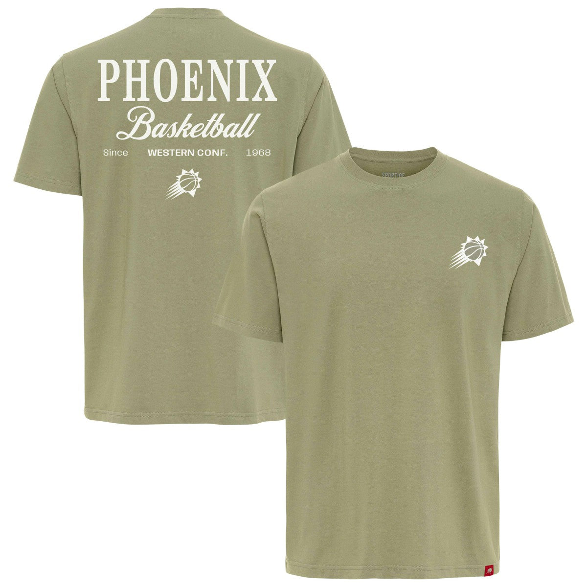 Phoenix Suns Sportiqe Unisex Athletic Club Collection Duke Relaxed Fit Premium T-Shirt Olive - NBA