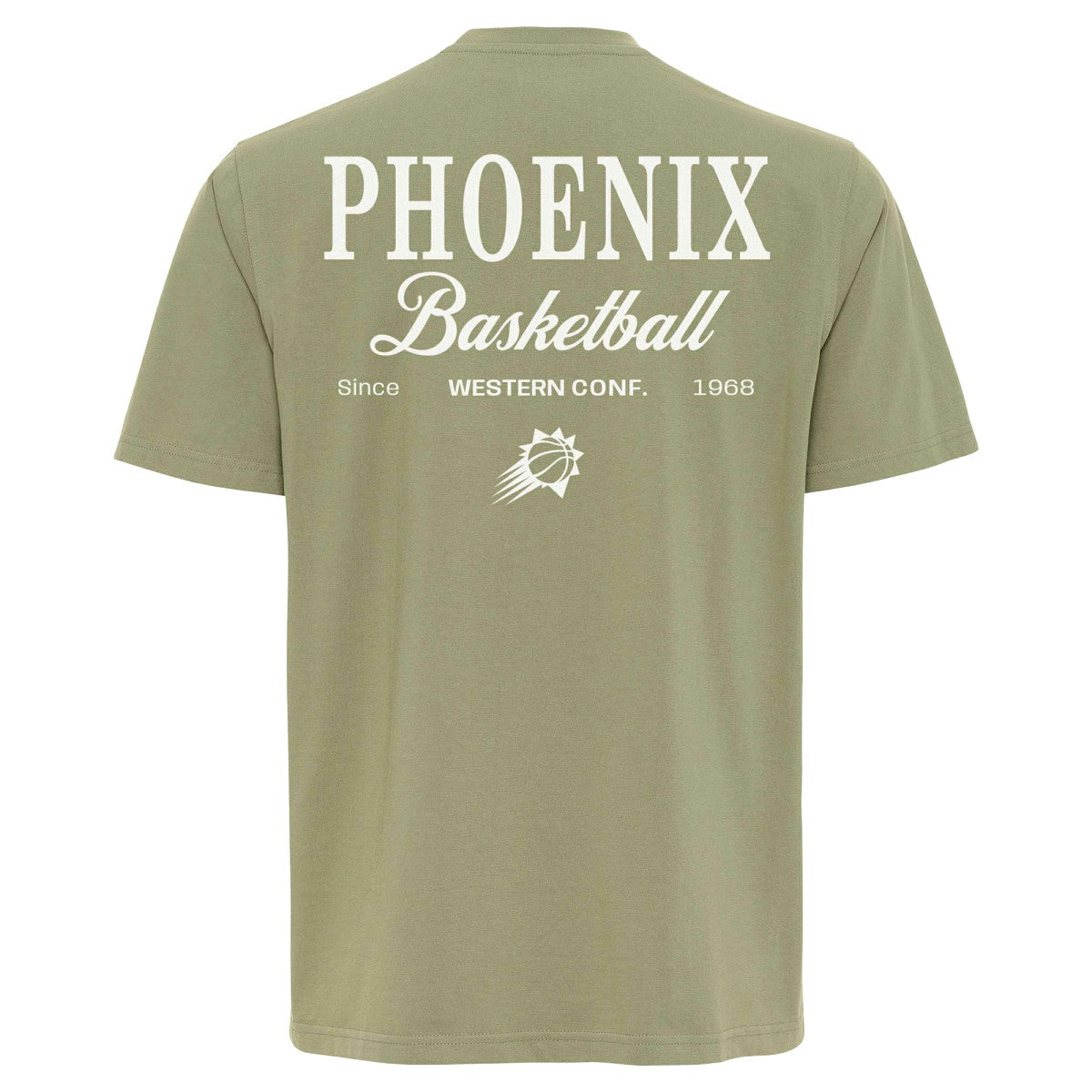 Phoenix Suns Sportiqe Unisex Athletic Club Collection Duke Relaxed Fit Premium T-Shirt Olive - NBA