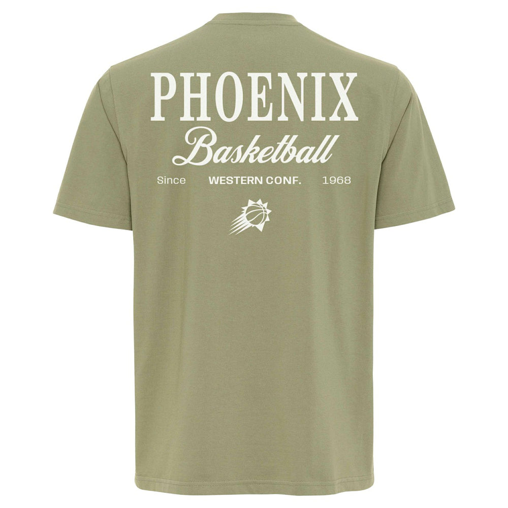 Phoenix Suns Sportiqe Unisex Athletic Club Collection Duke Relaxed Fit Premium T-Shirt Olive - NBA