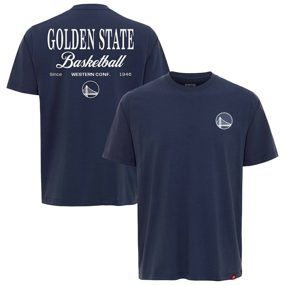 Golden State Warriors Sportiqe Unisex Athletic Club Collection Duke Relaxed Fit Premium T-Shirt Blue - NBA
