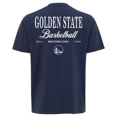 Golden State Warriors Sportiqe Unisex Athletic Club Collection Duke Relaxed Fit Premium T-Shirt Blue - NBA