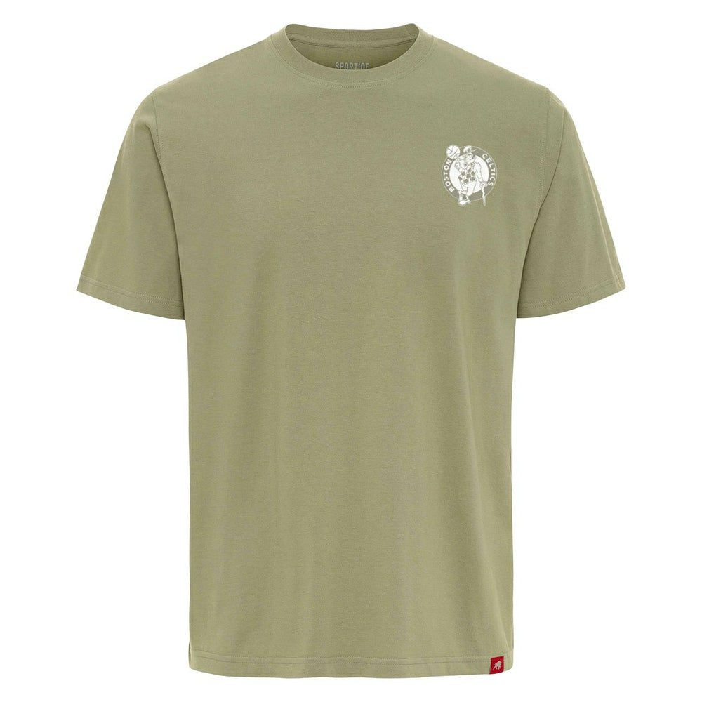 Boston Celtics Sportiqe Unisex Athletic Club Collection Duke Relaxed Fit Premium T-Shirt Olive - NBA