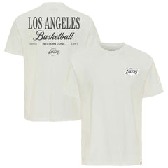 Los Angeles Lakers Sportiqe Unisex Athletic Club Collection Duke Relaxed Fit Premium T-Shirt Cream - NBA
