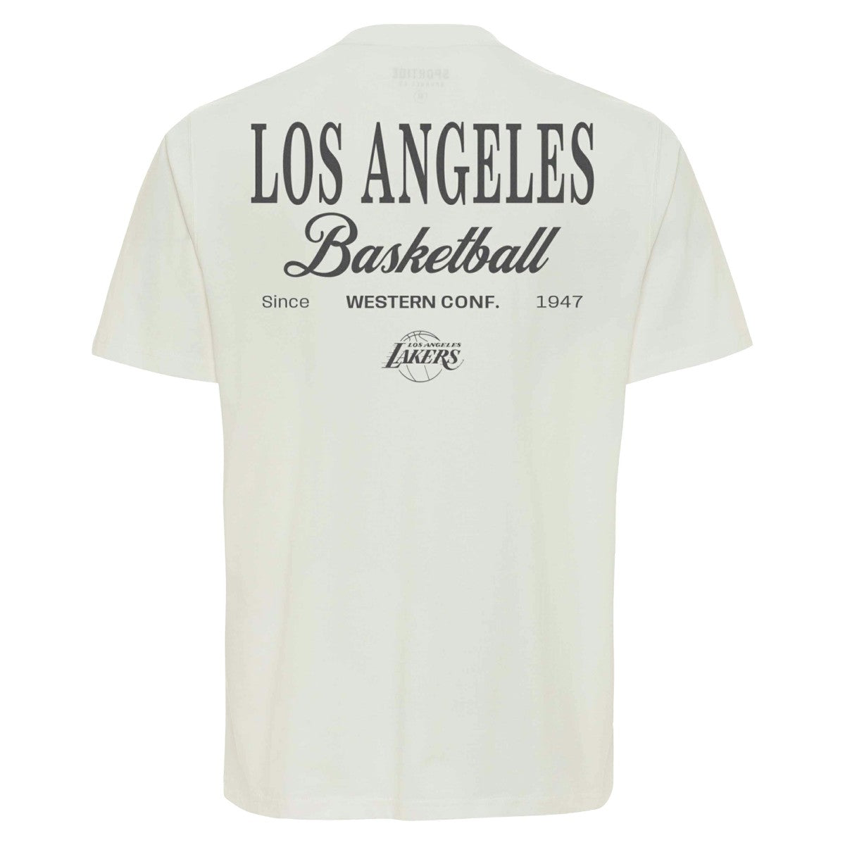 Los Angeles Lakers Sportiqe Unisex Athletic Club Collection Duke Relaxed Fit Premium T-Shirt Cream - NBA