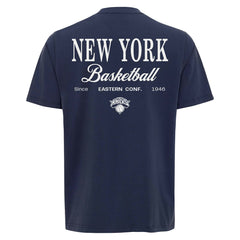 New York Knicks Sportiqe Unisex Athletic Club Collection Duke Relaxed Fit Premium T-Shirt Blue - NBA