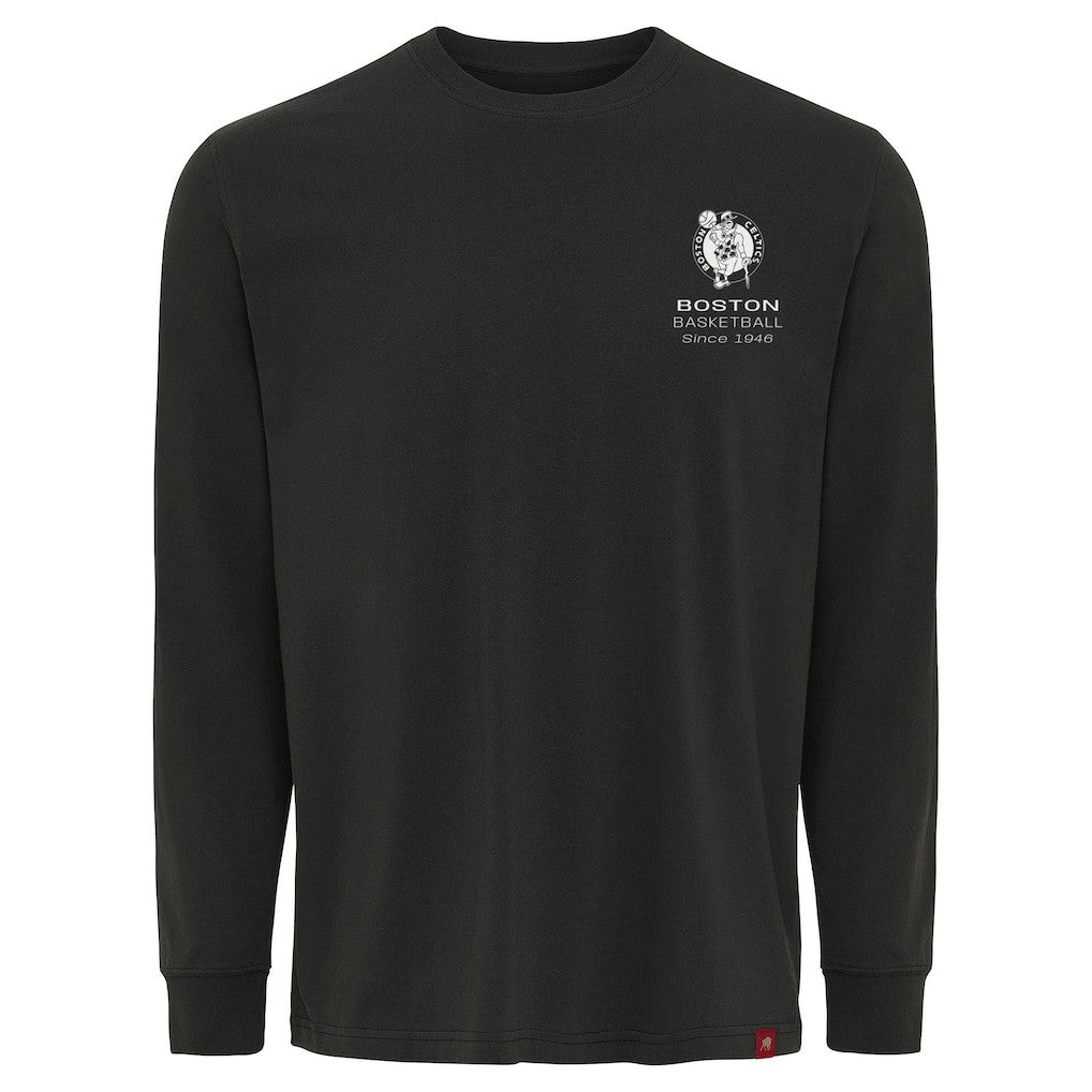 Boston Celtics Sportiqe Unisex Athletic Club Collection Sherwood Relaxed Fit Premium Long-Sleeve T-Shirt Anthracite - NBA