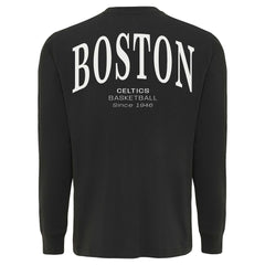 Boston Celtics Sportiqe Unisex Athletic Club Collection Sherwood Relaxed Fit Premium Long-Sleeve T-Shirt Anthracite - NBA
