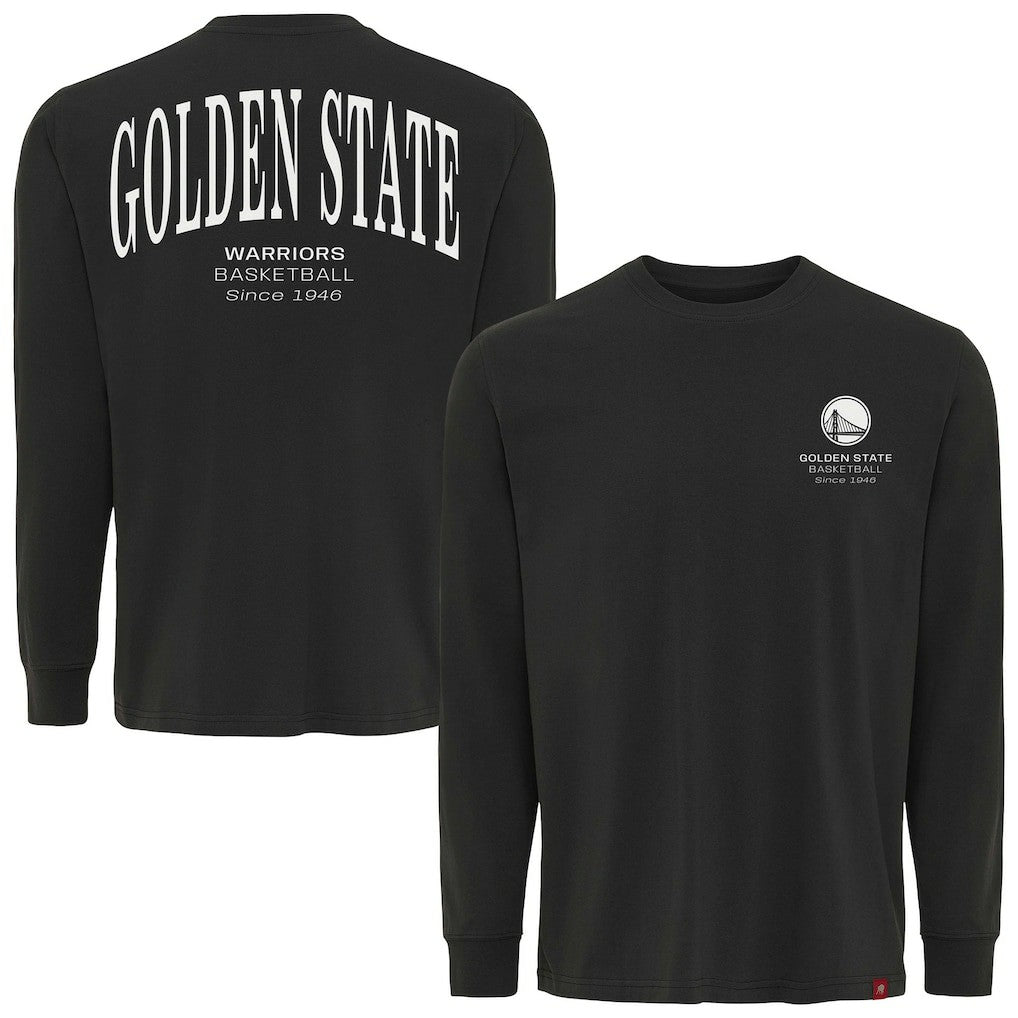 Golden State Warriors Sportiqe Unisex Athletic Club Collection Sherwood Relaxed Fit Premium Long-Sleeve T-Shirt Anthracite - NBA