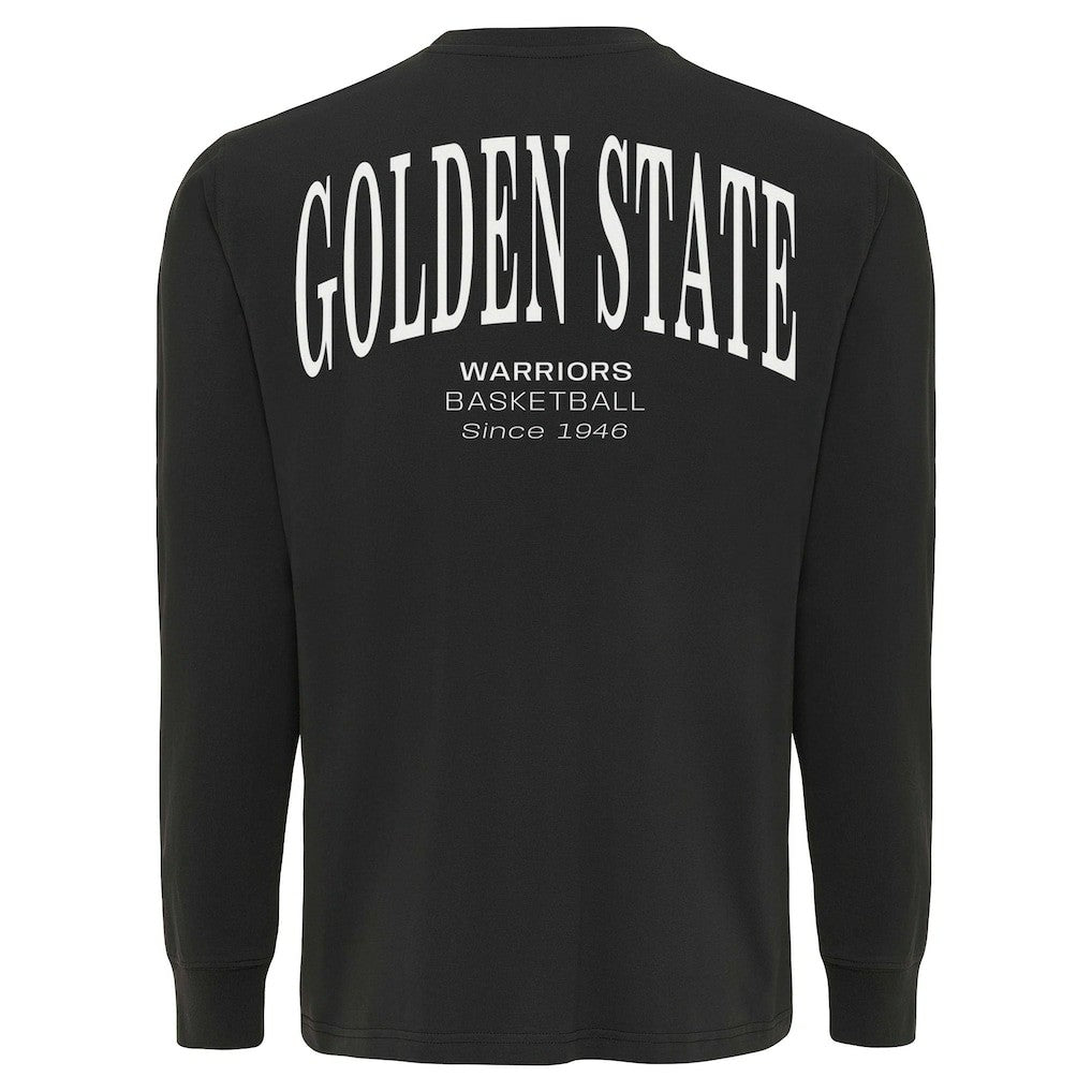 Golden State Warriors Sportiqe Unisex Athletic Club Collection Sherwood Relaxed Fit Premium Long-Sleeve T-Shirt Anthracite - NBA