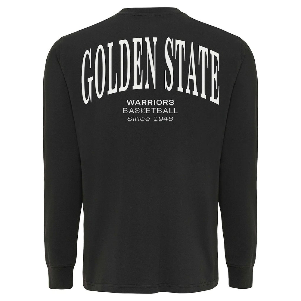 Golden State Warriors Sportiqe Unisex Athletic Club Collection Sherwood Relaxed Fit Premium Long-Sleeve T-Shirt Anthracite - NBA