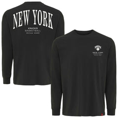 New York Knicks Sportiqe Unisex Athletic Club Collection Sherwood Relaxed Fit Premium Long-Sleeve T-Shirt Anthracite - NBA
