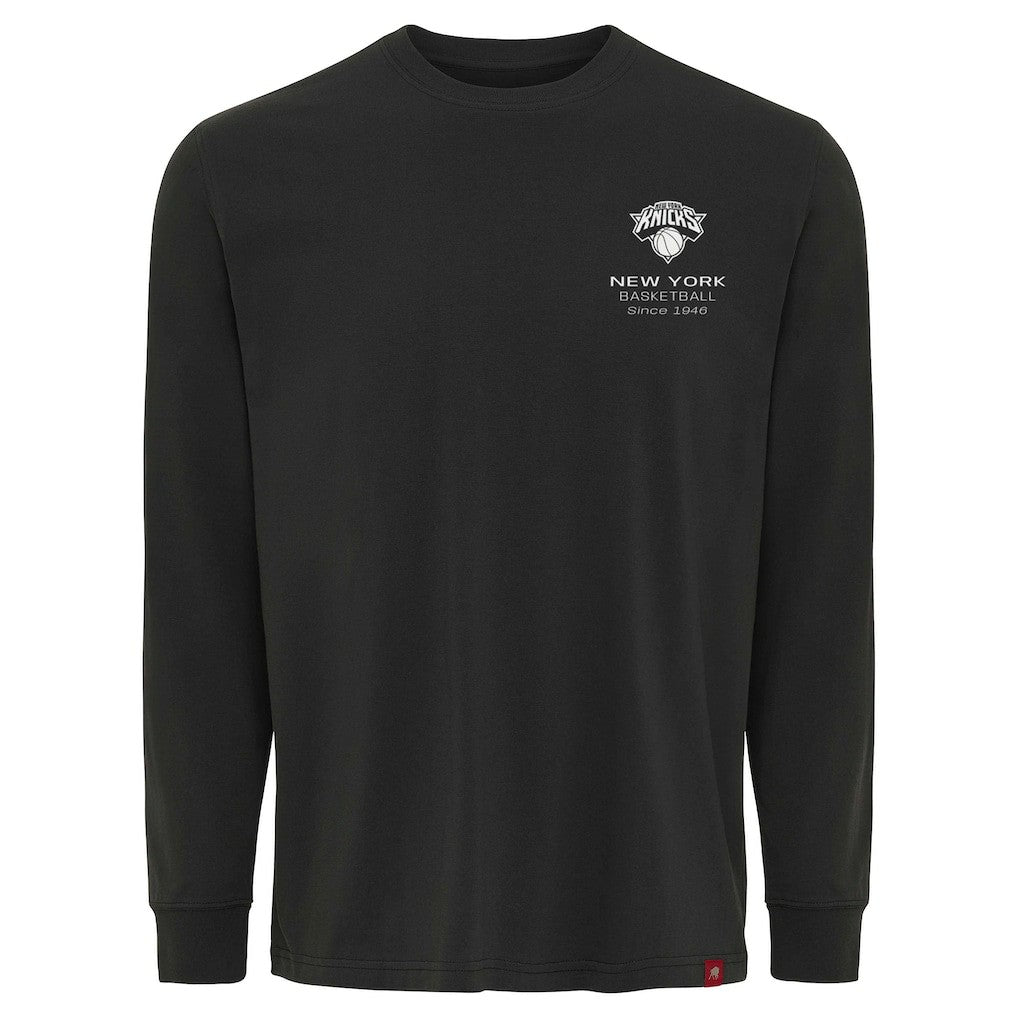 New York Knicks Sportiqe Unisex Athletic Club Collection Sherwood Relaxed Fit Premium Long-Sleeve T-Shirt Anthracite - NBA