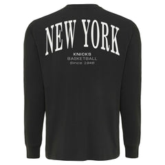 New York Knicks Sportiqe Unisex Athletic Club Collection Sherwood Relaxed Fit Premium Long-Sleeve T-Shirt Anthracite - NBA